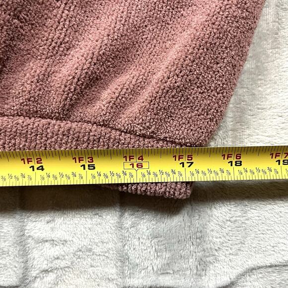 Free People FP Beach Happy Pullover Mauve Dusty Rose Sweater M Chenille Cozy - Picture 9 of 15